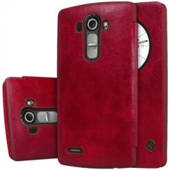 Etui LG G4 Cuir Nillkin Avec Fenetre Rouge -All For Phone Magasin etui lg g4 frac1143 5