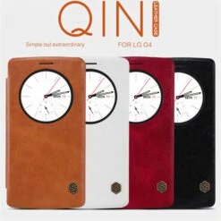 Etui LG G4 Cuir Nillkin Avec Fenetre Rouge -All For Phone Magasin etui lg g4 frac1143 6