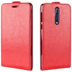 Etui Nokia 8 Vertical Simili Cuir Rouge -All For Phone Magasin etui nokia frac1658 3