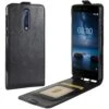 Etui Nokia 8 Vertical Simili Cuir Noir