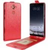 Etui Vertical Nokia 8 Aspect Cuir Crazy Horse Rouge -All For Phone Magasin etui nokia frac3132