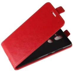 Etui Vertical Nokia 8 Aspect Cuir Crazy Horse Rouge -All For Phone Magasin etui nokia frac3132 2