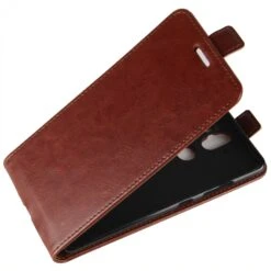 Etui Vertical Nokia 8 Aspect Cuir Crazy Horse Marron -All For Phone Magasin etui nokia frac3133 2