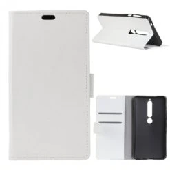 Etui Portefeuille Nokia 6.1 Avec Rangements Cartes Blanc