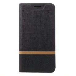 Etui Portefeuille Nokia 8 Aspect Tissus Noir