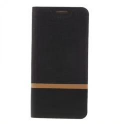 Etui Portefeuille Nokia 6.1 Plus Et X6 2018 Aspect Tissus Noir -All For Phone Magasin etui nokia frac3156 2