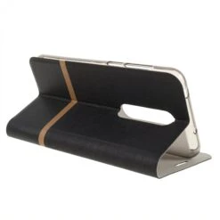 Etui Portefeuille Nokia 6.1 Plus Et X6 2018 Aspect Tissus Noir -All For Phone Magasin etui nokia frac3156 4