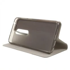 Etui Portefeuille Nokia 6.1 Plus Et X6 2018 Aspect Tissus Gris -All For Phone Magasin etui nokia frac3157 3