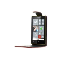 Etui Lumia 520 Et Lumia 525 Simili Cuir Rouge -All For Phone Magasin etui nokia frac893 3
