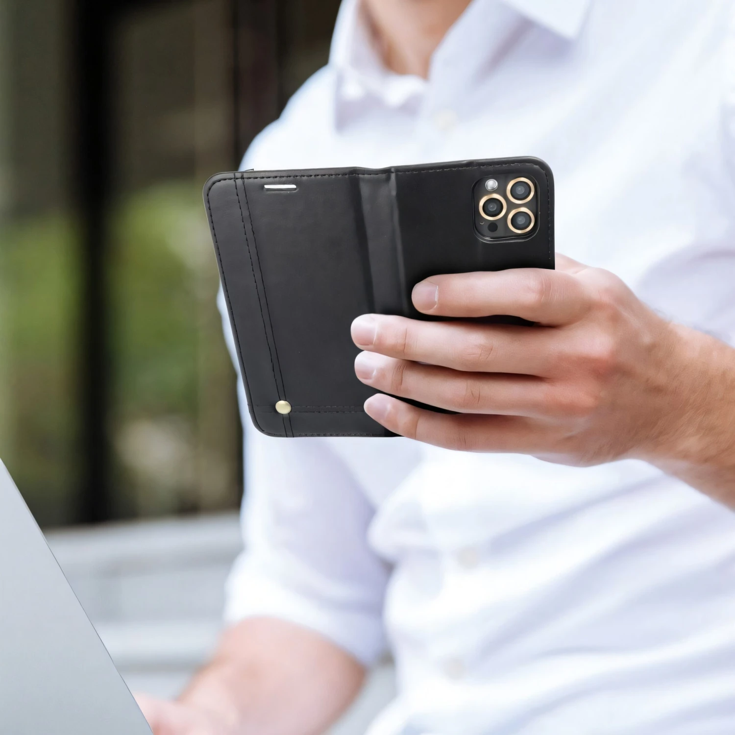 Etui SAMSUNG Galaxy S21 Plus PRESTIGE Book Noir 3 Etui SAMSUNG Galaxy S21 Plus PRESTIGE Book Noir