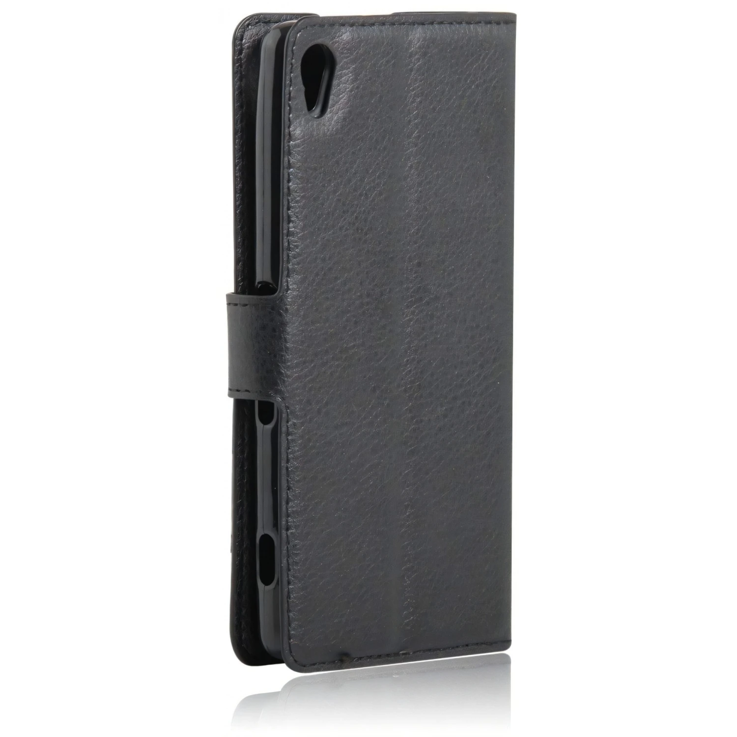 Etui Sony Xperia XA Simili-cuir Noir 4 Etui Sony Xperia XA Simili-cuir Noir – Image 2