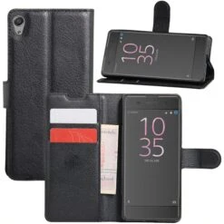 Etui Sony Xperia XA Simili-cuir Noir 10 Etui Sony Xperia XA Simili-cuir Noir -All For Phone Magasin etui sony xperia xa frac1566 3