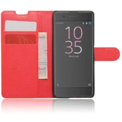 Etui Sony Xperia XA Simili-cuir Rouge -All For Phone Magasin etui sony xperia xa frac1568 2