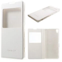 Etui Sony Xperia XA Simili-cuir Avec Fenetre Blanc