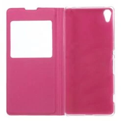 Etui Sony Xperia XA Simili-cuir Avec Fenetre Fushia -All For Phone Magasin etui sony xperia xa frac1579 3