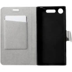 Etui Xperia XZ1 Simili Cuir Avec Insert Carte Fushia -All For Phone Magasin etui sony xperia xz1 frac1824 5