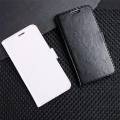 Etui Portefeuille Sony Xperia XZ2 Crazy Horse Noir