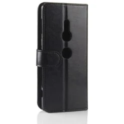 Etui Portefeuille Sony Xperia XZ2 Crazy Horse Noir -All For Phone Magasin etui sony xperia xz2 frac2427 9