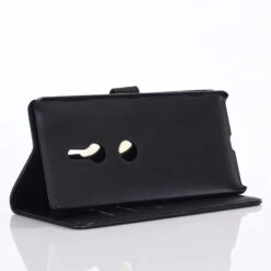 Etui Portefeuille Sony Xperia XZ2 Retro Noir -All For Phone Magasin etui sony xperia xz2 frac2441 5