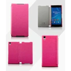 Etui Xperia Z2 Folio En Simili Cuir Fushia -All For Phone Magasin etui sony xperia z2 frac920 3