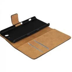 Etui Xperia Z3 Compact Split Cuir Noir -All For Phone Magasin etui sony xperia z3 compact frac1103 1