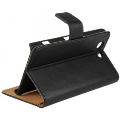 Etui Xperia Z3 Compact Split Cuir Noir -All For Phone Magasin etui sony xperia z3 compact frac1103 3