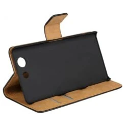 Etui Xperia Z3 Compact Split Cuir Noir -All For Phone Magasin etui sony xperia z3 compact frac1103 5