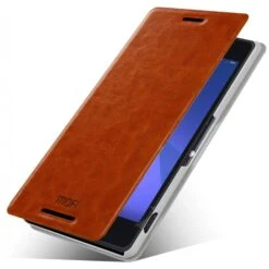 Etui Xperia Z3 Cuir MOFI Marron