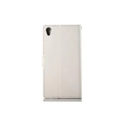 Etui Xperia Z3 Cuir Laqué Blanc