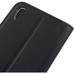 Etui Xperia Z5 Style Cuir Avec Contour Silicone Noir -All For Phone Magasin etui sony xperia z5 frac1807 7