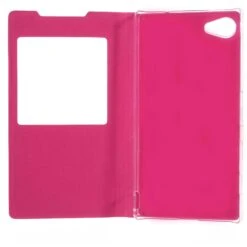 Etui Xperia Z5 Compact Avec Fenêtre Rose -All For Phone Magasin etui sony xperia z5 frac1816 16