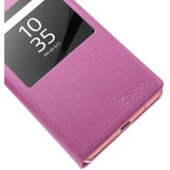 Etui Xperia Z5 Compact Avec Fenêtre Rose -All For Phone Magasin etui sony xperia z5 frac1816 5