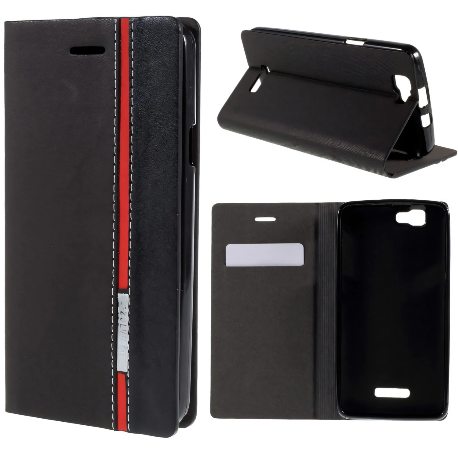 Etui Wiko Rainbow Bi-Color Noir 2 Etui Wiko Rainbow Bi-Color Noir