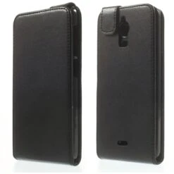 Etui Wiko Wax Vertical Noir