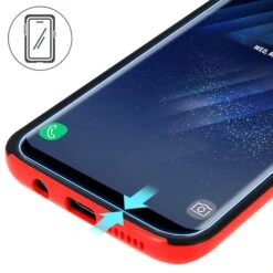 Film En Verre Trempé Samsung Galaxy S8 Noir -All For Phone Magasin film protection galaxy s8 frac2642 7