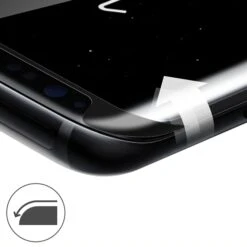 Film En Verre Trempé Samsung Galaxy S8 Noir -All For Phone Magasin film protection galaxy s8 frac2642 9