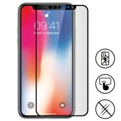 Film En Verre Trempé IPhone XS IPhone X Et 11 Pro 5D Noir -All For Phone Magasin film protection iphone xs x frac2649 3