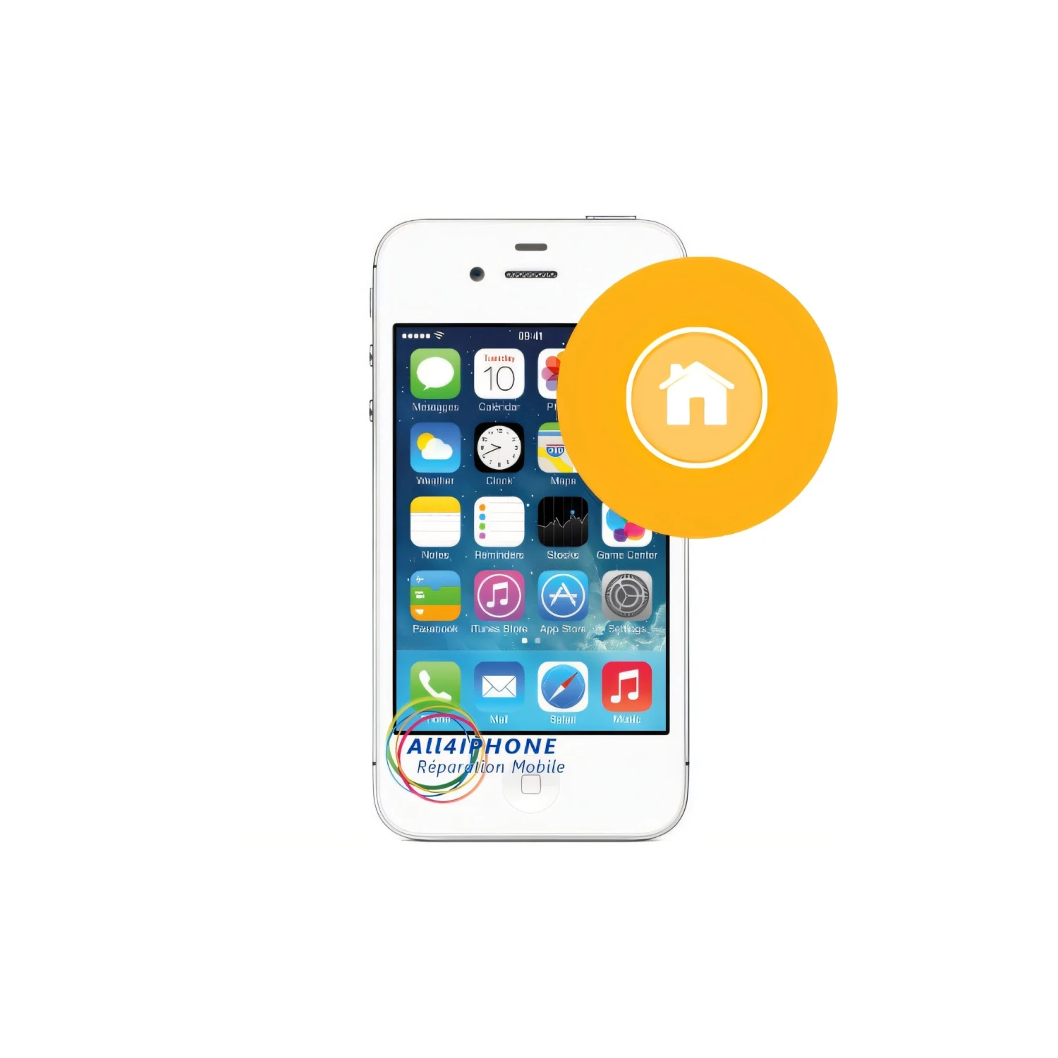 Réparation Bouton Home IPhone 4 / 4S 3 Réparation Bouton Home IPhone 4 / 4S