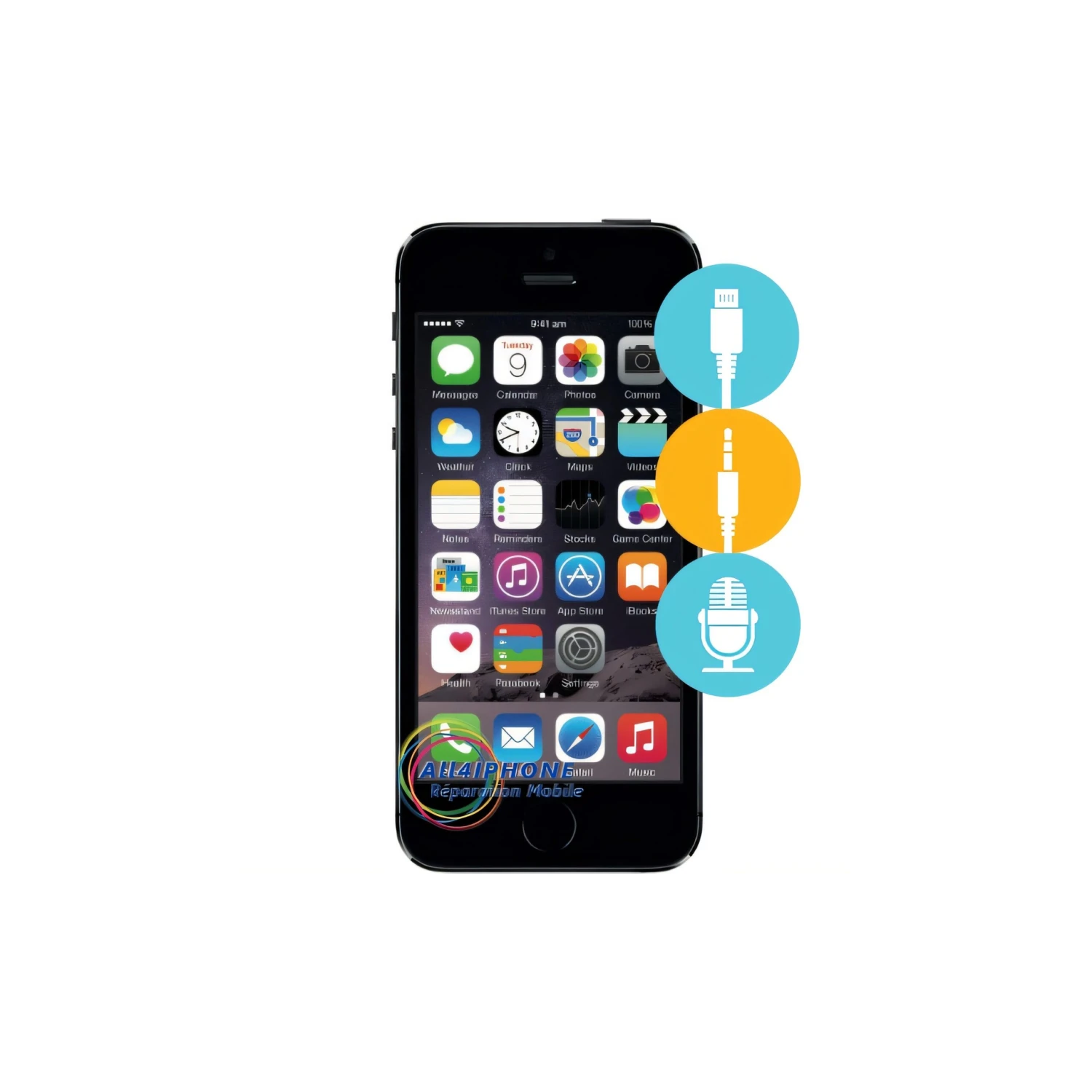 Réparation Connecteur De Charge / Micro / Jack IPhone 5S 4 Réparation Connecteur De Charge / Micro / Jack IPhone 5S – Image 2