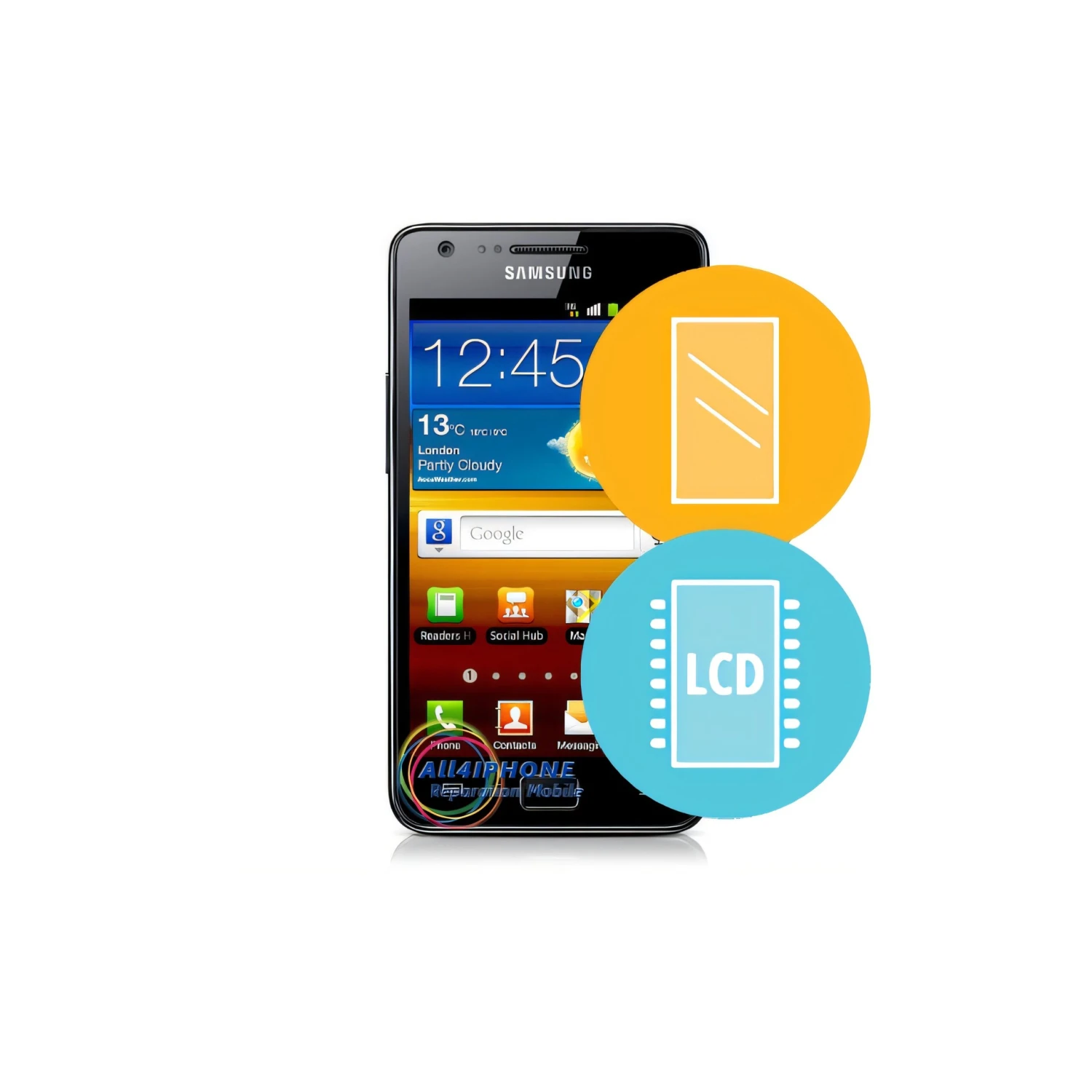 Réparation écran Galaxy S2 - LCD + Tactile Et Contour Original 4 Réparation écran Galaxy S2 - LCD + Tactile Et Contour Original – Image 2