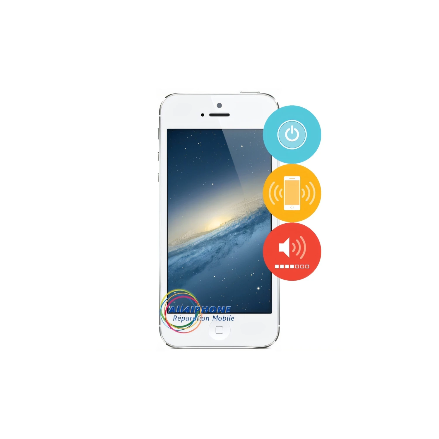 Réparation Nappe Power / Volume / Vibreur IPhone 5S 3 Réparation Nappe Power / Volume / Vibreur IPhone 5S