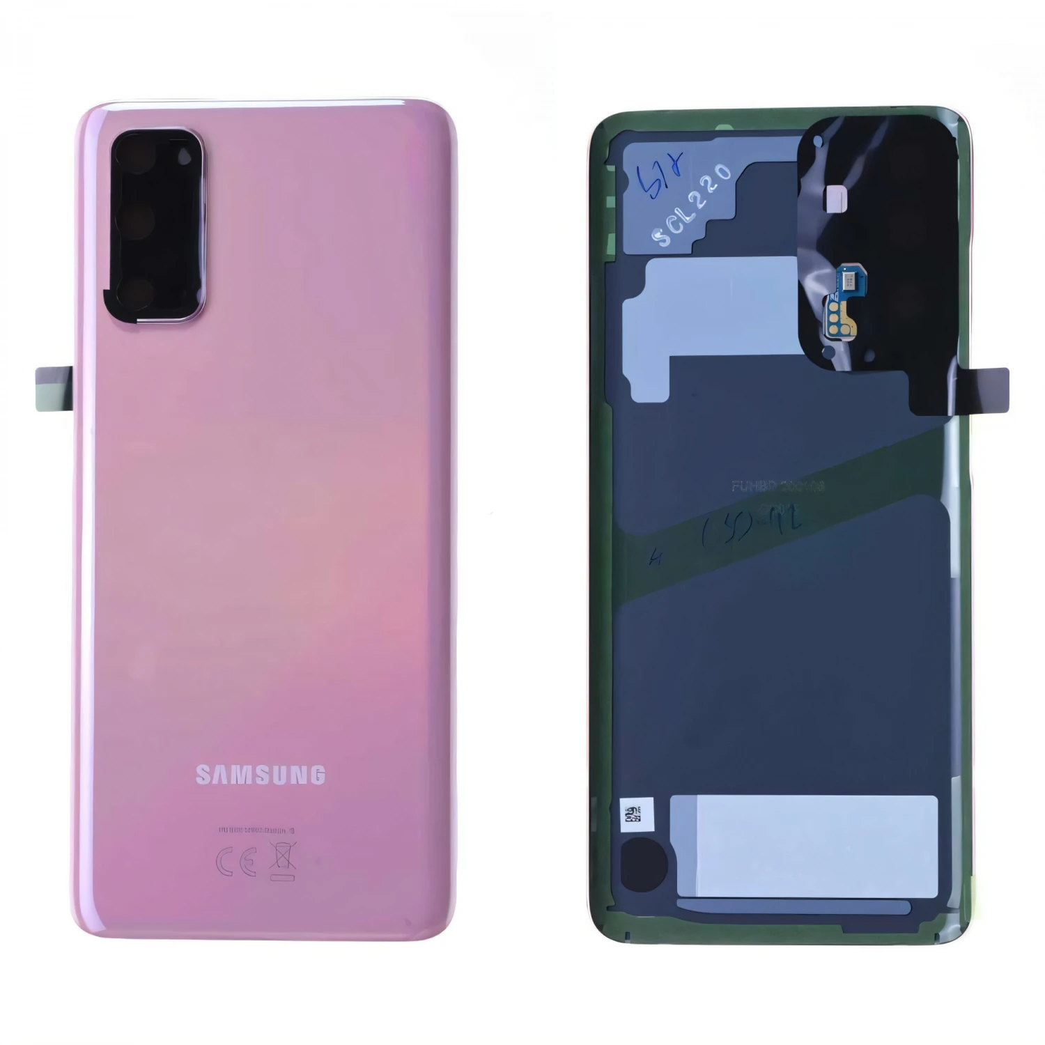 Vitre Arrière Adaptable Galaxy S20 Rose (G980F) 3 Vitre Arrière Adaptable Galaxy S20 Rose (G980F)